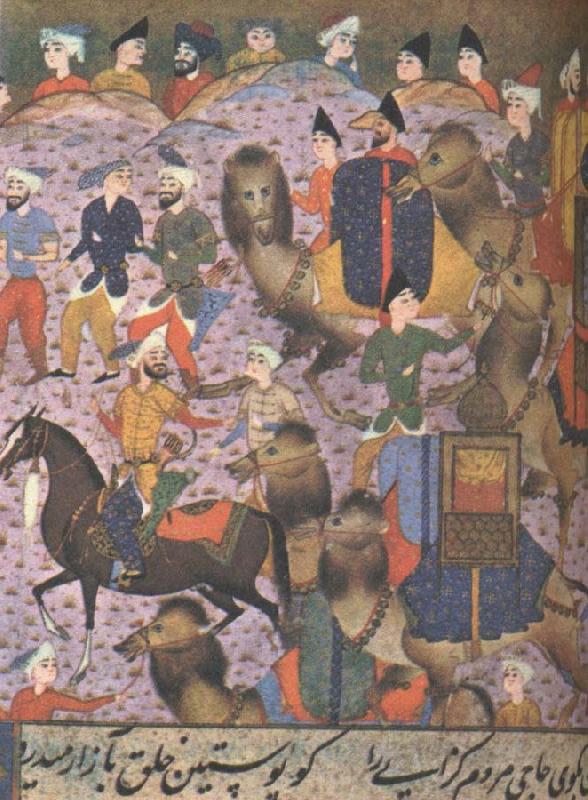 william r clark det var med en kamelkaravan som den ovan ur en medeltida persisk bok som anthony fenkinson 1558 forsokte att ta sig fram till det legendomspunna catha oil painting picture